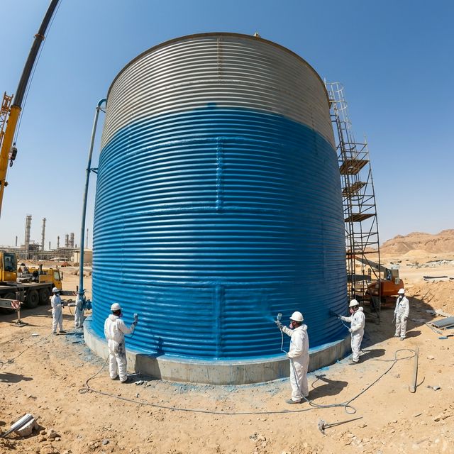 عزل خزان أرضي 30 م³ بمكة