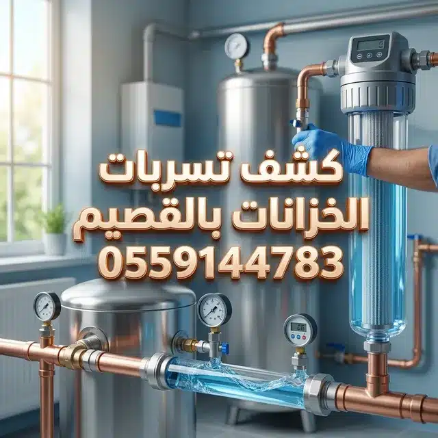 كشف تسربات الخزانات بالقصيم